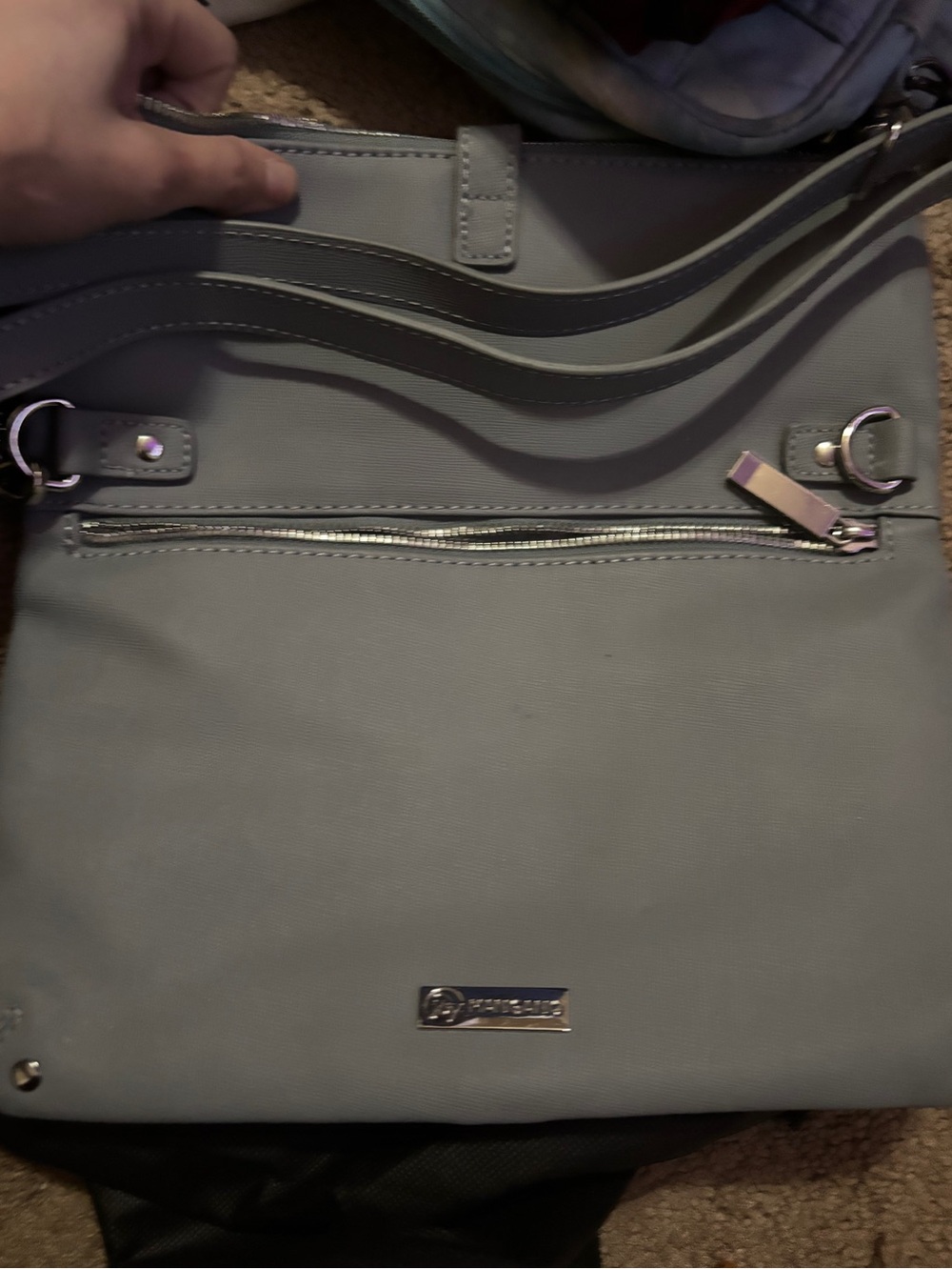 Mangano Gray Crossbody Tote Bag - Sleek Everyday Carry